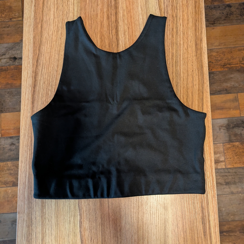 Girlfriend Collective Black Dylan Tank Bra Top